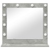 Miroir de vanité Rectangulaire Gris béton 60 x 55 x 18 cm 554221554221