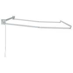Cadre de store rétractable manuel Blanc 3,5 x 2 m Aluminium 554222554222