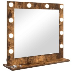 Miroir de vanité Rectangulaire Chêne fumé 60 x 55 x 18 cm 554224554224