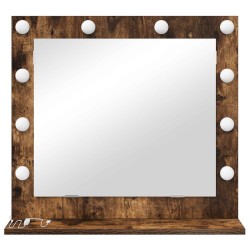 Miroir de vanité Rectangulaire Chêne fumé 60 x 55 x 18 cm 554224554224