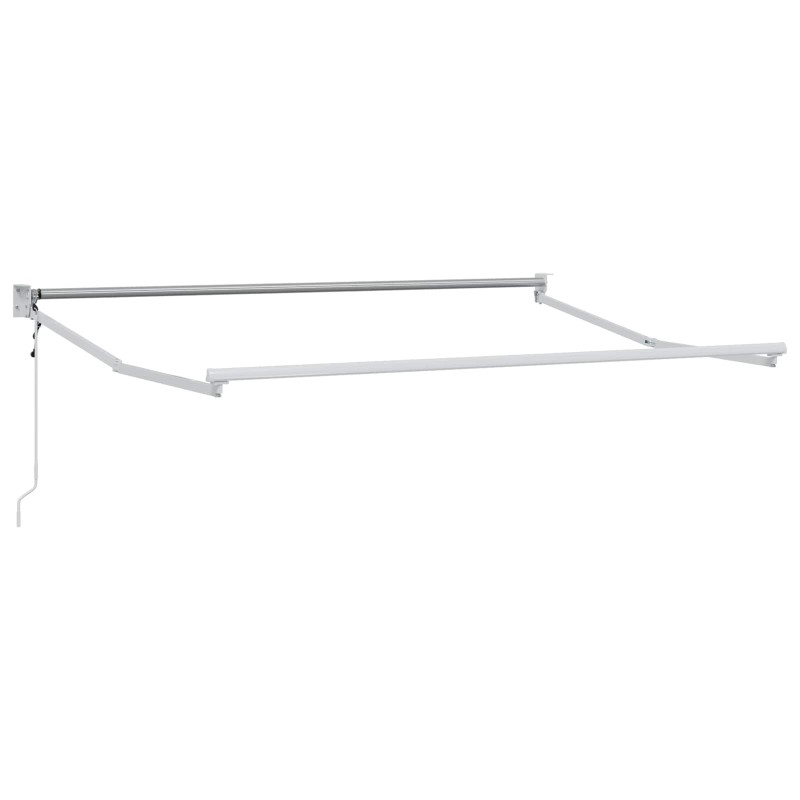 Cadre de store rétractable électrique Blanc 3 x 2 m Aluminium 554231554231