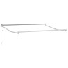 Cadre de store rétractable électrique Blanc 3 x 2 m Aluminium 554231554231
