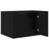 Bac à litière pour chat Chêne noir 80 x 50 x 45 cm Bois d'ingénierie 554235554235