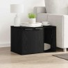 Bac à litière pour chat Chêne noir 60 x 40 x 40 cm Bois d'ingénierie 554239554239