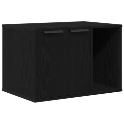 Bac à litière pour chat Chêne noir 60 x 40 x 40 cm Bois d'ingénierie 554239554239
