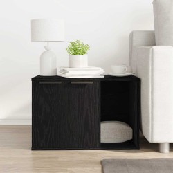 Bac à litière pour chat Chêne noir 60 x 40 x 40 cm Bois d'ingénierie 554239554239