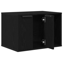 Bac à litière pour chat Chêne noir 60 x 40 x 40 cm Bois d'ingénierie 554239554239