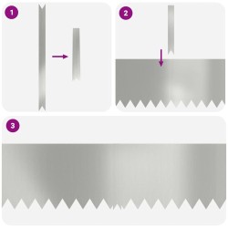 Bordure de Pelouse 10 pcs Argent 100 x 0,05 x 30 cm 554243554243