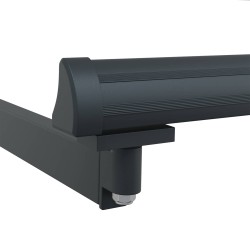 Cadre de store rétractable manuel Anthracite 2,5 x 2 m 554244554244