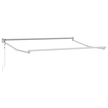 Cadre de store rétractable électrique Blanc 3,5 x 2 m Aluminium 554249554249