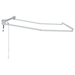 Cadre de store rétractable électrique Blanc 3,5 x 2 m Aluminium 554249554249