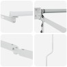 Cadre de store rétractable électrique Blanc 3,5 x 2 m Aluminium 554249554249