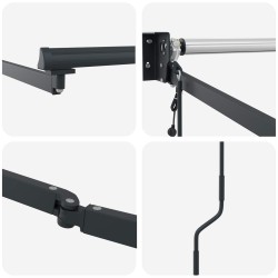 Cadre de store rétractable électrique Anthracite 4 x 2 m 554259554259