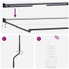 Cadre de store rétractable électrique Anthracite 4 x 2 m 554259554259