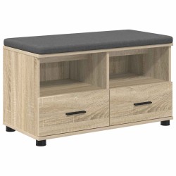 Banc d'entrée avec coussin Chêne Sonoma 80 x 38 x 46 cm 554263554263