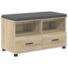 Banc d'entrée avec coussin Chêne Sonoma 80 x 38 x 46 cm 554263554263