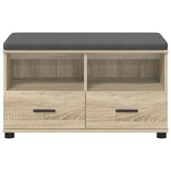 Banc d'entrée avec coussin Chêne Sonoma 80 x 38 x 46 cm 554263554263
