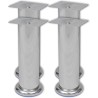 Pieds ronds de canapé 8 pcs Chrome 180 mm 554270554270