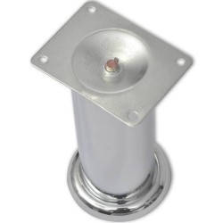 Pieds ronds de canapé 8 pcs Chrome 180 mm 554270554270