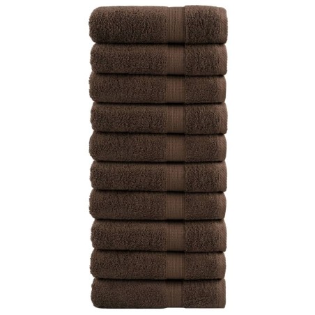 Serviettes de douche de qualité supérieure SOLUND 10 pcs marron 554271554271
