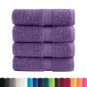 Serviettes de toilette Premium SOLUND 4 pièces Violet 30 x 30 cm 600 g/m² 554297554297