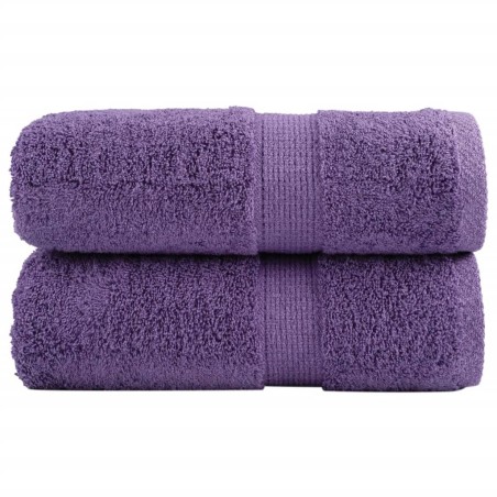 Serviettes de toilette Premium SOLUND 2 pièces Violet 30 x 30 cm 600 g/m² 554298554298