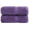 Serviettes de toilette Premium SOLUND 2 pièces Violet 30 x 30 cm 600 g/m² 554298554298