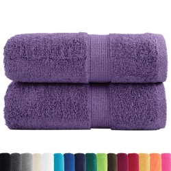 Serviettes de toilette Premium SOLUND 2 pièces Violet 30 x 30 cm 600 g/m² 554298554298