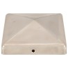 Bouchons de poteau de clôture pyramidaux 6 pcs Inox 101x101 mm 554299554299