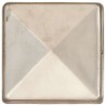 Bouchons de poteau de clôture pyramidaux 6 pcs Inox 101x101 mm 554299554299