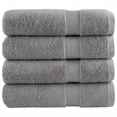 Serviettes de bain de qualité supérieure SOLUND 4 pcs gris 554312554312