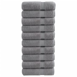 Serviettes de douche de qualité supérieure SOLUND 10 pcs gris 554313554313