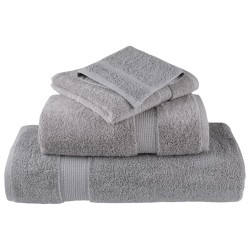 Serviettes de douche de qualité supérieure SOLUND 10 pcs gris 554313554313
