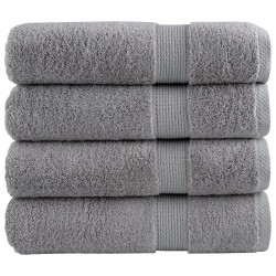 Serviettes de douche de qualité supérieure SOLUND 4 pcs gris 554316554316