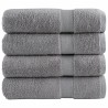 Serviettes de douche de qualité supérieure SOLUND 4 pcs gris 554316554316