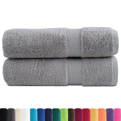 Serviettes de douche de qualité supérieure SOLUND 2 pcs gris 554317554317
