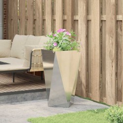 Jardinière Argent 40 x 40 x 75 cm Acier galvanisé 554322554322