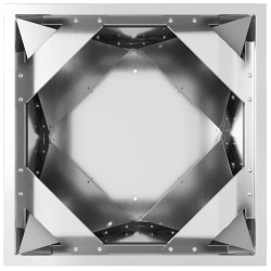 Jardinière Argent 40 x 40 x 75 cm Acier galvanisé 554322554322
