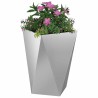 Jardinière 2 pcs Argent 50 x 50 x 75 cm Acier galvanisé 554324554324