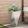 Jardinière 2 pcs Argent 50 x 50 x 75 cm Acier galvanisé 554324554324