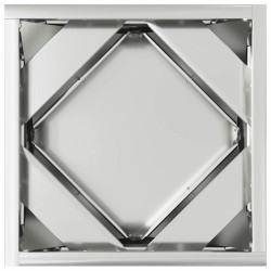 Jardinière Argent 30 x 30 x 30 cm Acier galvanisé 554326554326