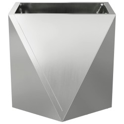 Jardinière 2 pcs Argent 30 x 30 x 30 cm Acier galvanisé 554327554327