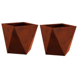 Jardinière 2 pcs Rouillé 30 x 30 x 30 cm 554329554329