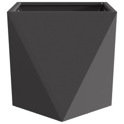 Jardinière 2 pcs Noir 40 x 40 x 40 cm Acier 554331554331