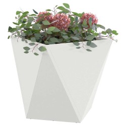 Jardinière Blanc 40 x 40 x 40 cm Acier 554332554332