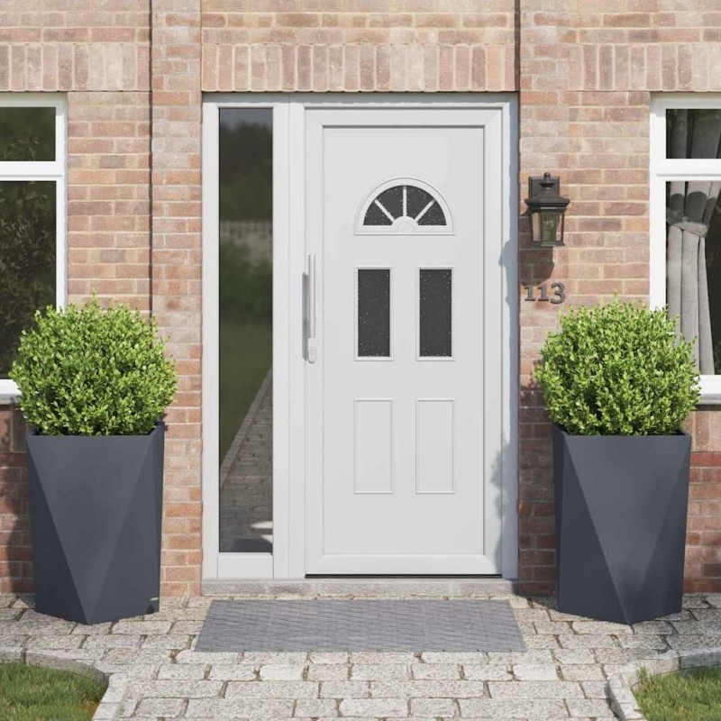 Jardinière 2 pcs Anthracite 50 x 50 x 75 cm Acier 554337554337