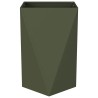 Jardinière 2 pcs Vert olive 50 x 50 x 75 cm Acier 554338554338