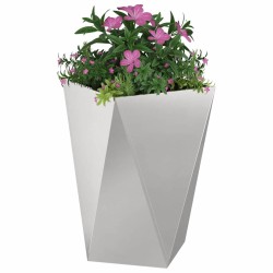 Jardinière 2 pcs Argent 50 x 50 x 75 cm Acier inoxydable 554340554340