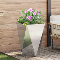 Jardinière 2 pcs Argent 50 x 50 x 75 cm Acier inoxydable 554340554340