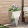 Jardinière 2 pcs Argent 50 x 50 x 75 cm Acier inoxydable 554340554340